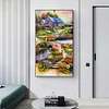 (Grande Taille) campagne 45x85cm (toile) plein carré diamant peinture