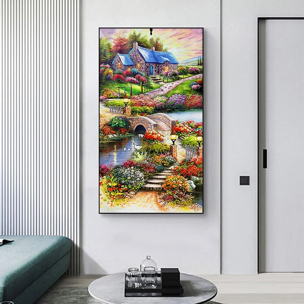 Diamond Painting - Special Shaped Drill - Idyllic Scenery(45*85cm)