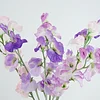 White Pink Purple 7 Heads Pea Blossom Flower Artificial Stem Sweatpea 