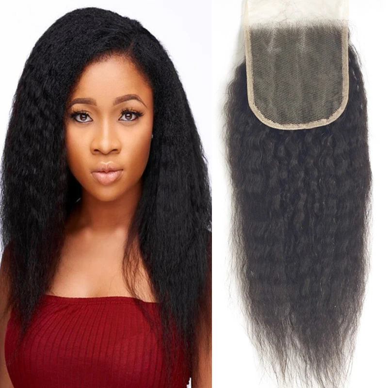 12A Kinky Straight 4x4 5x5 HD Lace Closure Lace Closure Human Hair Closure