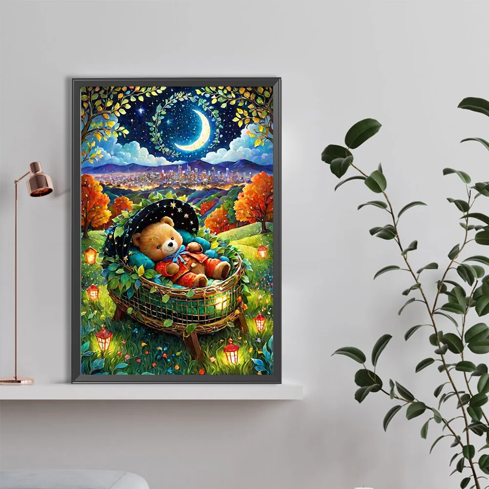 Diamond Painting - Full Round Drill - Little Bear(Canvas|40*60cm)