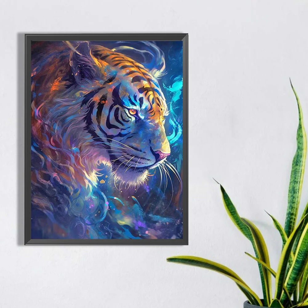 Diamond Painting - Full Round Drill - Imaginary Tiger(Canvas|30*40cm)