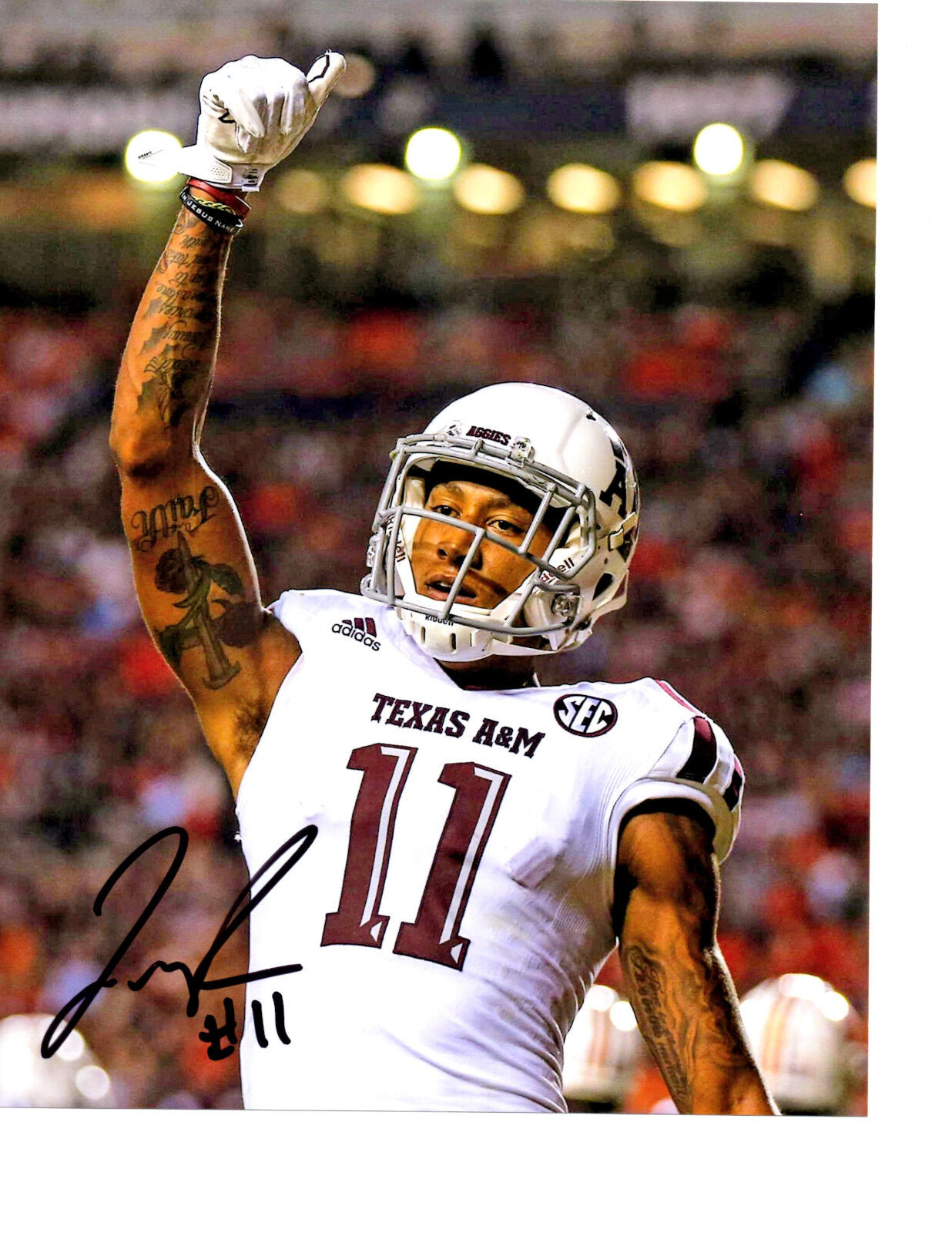 Josh Reynolds Texas A&M Aggies signed autographed 8x10 football Photo Poster painting Gig Em a