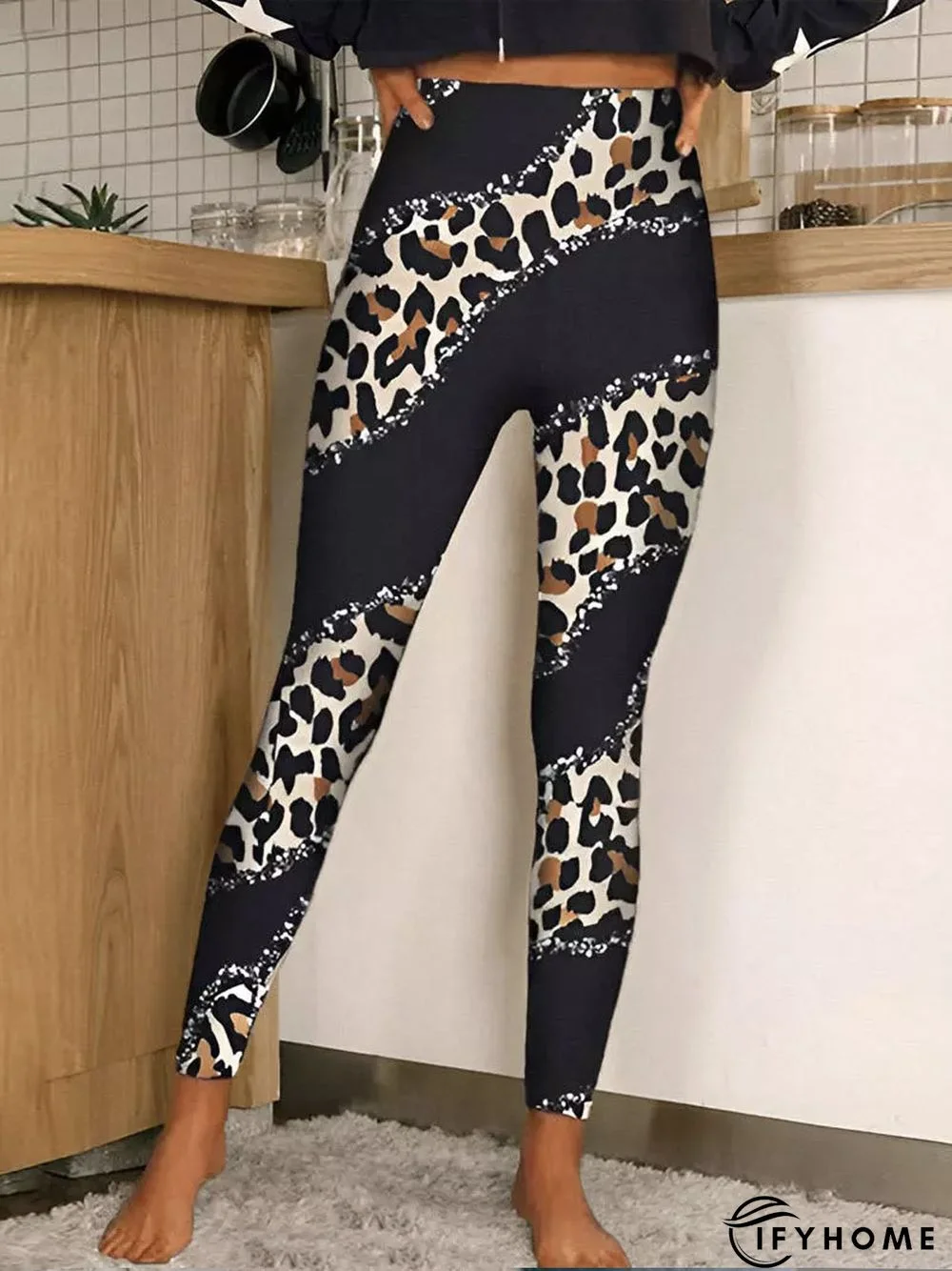 Jersey Leopard Casual Tight Leggings | IFYHOME