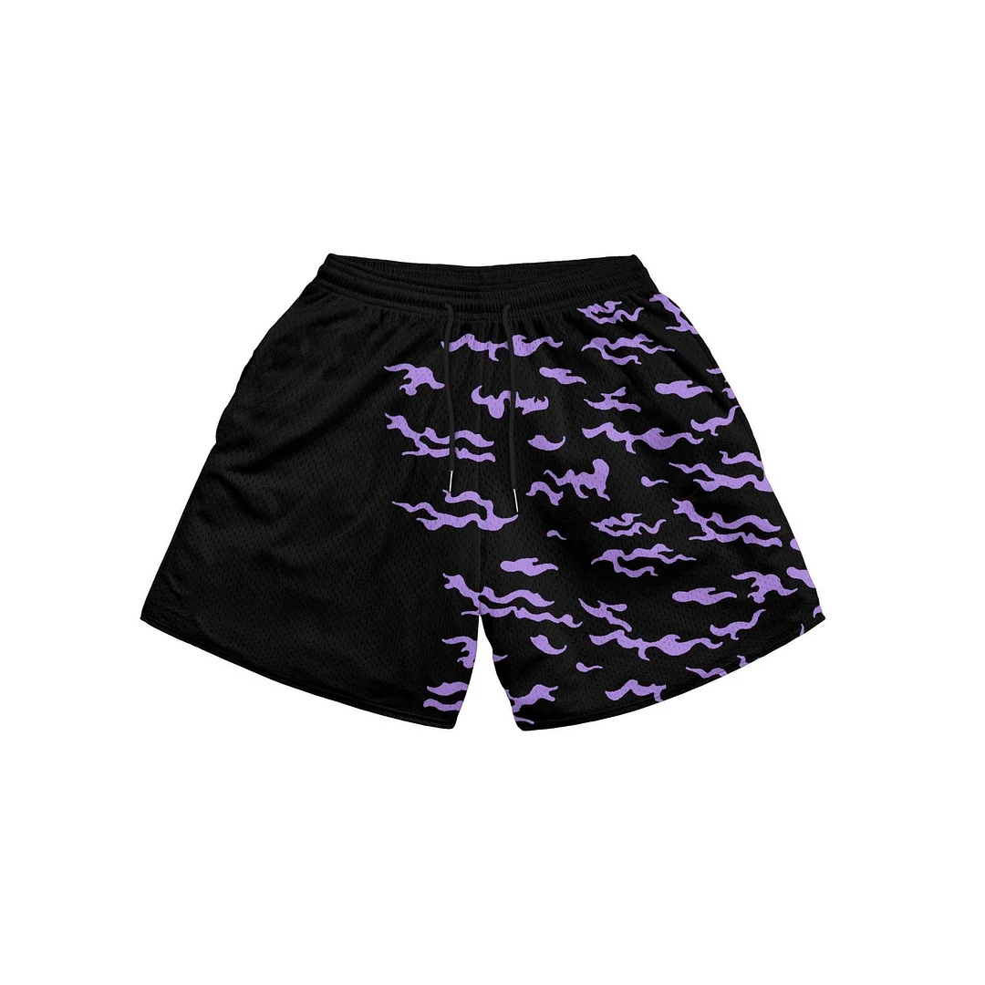 Men's Camo Print Shorts、、URBENIE