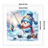 【Limited Stock Sale】Snowman Fishing-11CT Stamped Cross Stitch 40*40cm/15.75*15.75in tapestrymarket