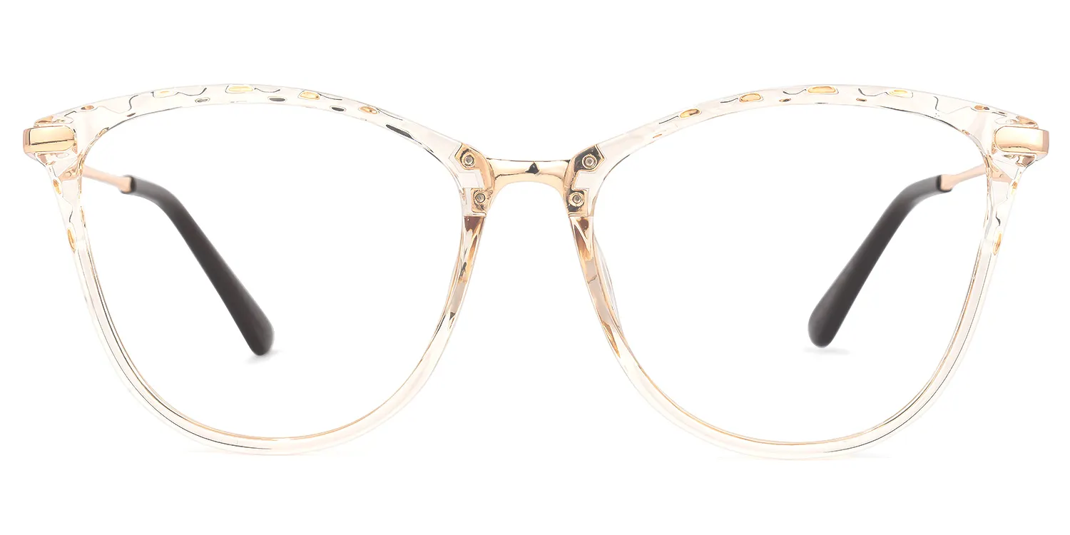 Vaughan Hellgelb-Gold Cateye Brille Hellgelb-Gold