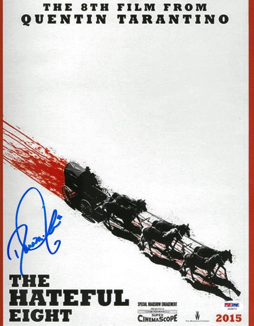 Dana Gourrier Signed Hateful 8 Authentic Autographed 11x14 Photo Poster painting PSA/DNA #Z45872