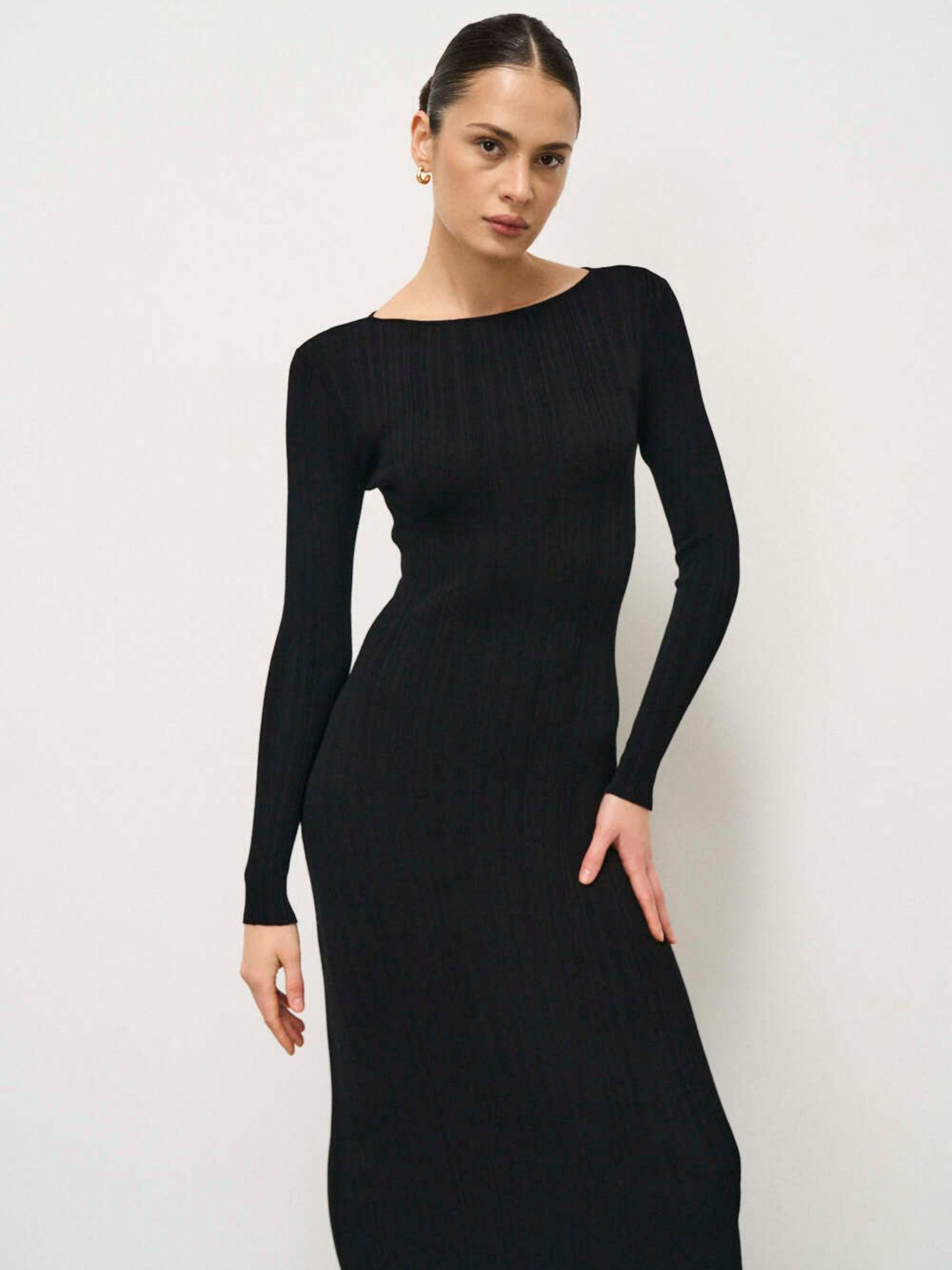 Korytires graduation short dress Articat Elegant Knitted Sweater Long Dress Women Bodycon Elastic Long Sleeve Vestido Autumn/Winter New Tight Party Evening Dress
