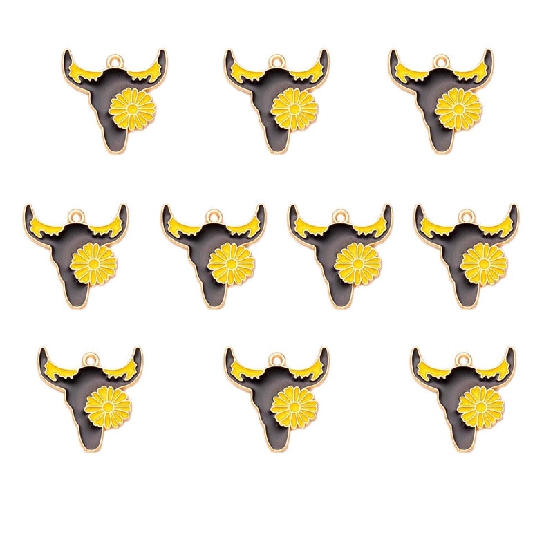 8 Pieces 10 PCS/Package Alloy K Gold Plated Rudder Anchor Pendant Jewelry Accessories