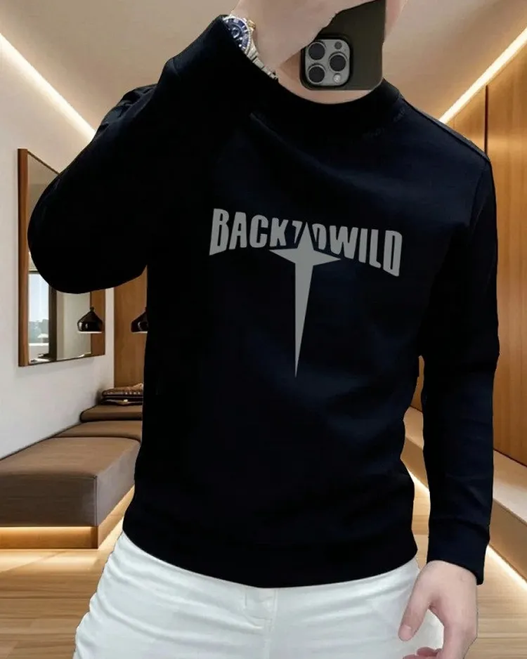 Men's Heavyweight Crewneck Sweatshirt Relaxed Fit Long Sleeve Pullover