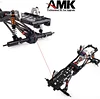 AMK RC Frame 313mm Wheelbase Metal Chassis Frame with 2 Speed Transmission Reversed Front Axle for 1/10 RC Crawler Axial SCX10 II 90046 EX86100