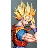 1/5 Scale Instant Transmission Son Goku Bust Statue - Dragon Ball Resin Statue - EM Studio