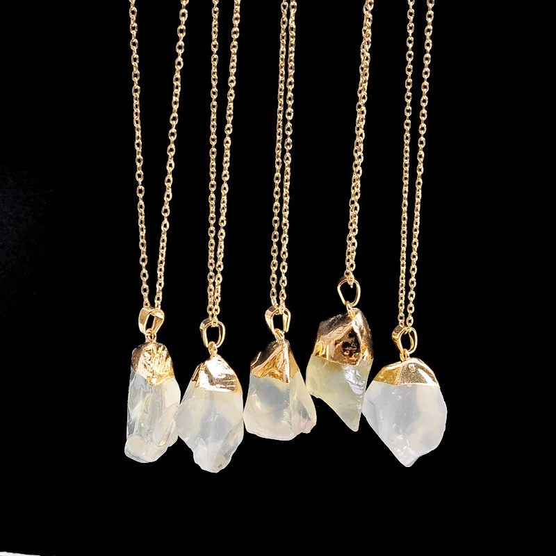 Natural crystal stone necklace 7