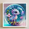 Crystal Ball Zodiac-Dragon-11CT Stamped Cross Stitch 40*40cm/15.75*15.75in