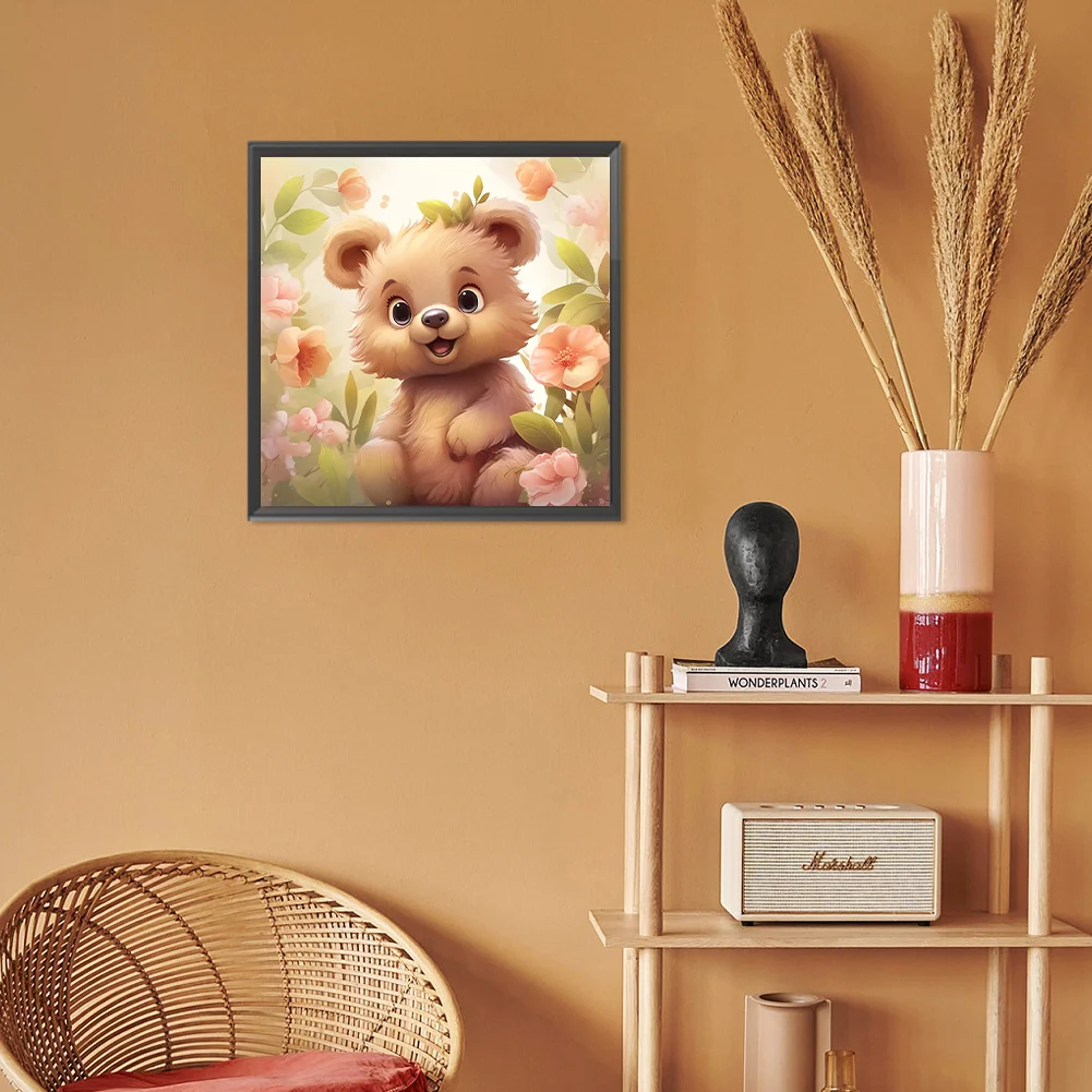 Diamond Painting - Full Round Drill - Bear(Canvas|30*30cm)