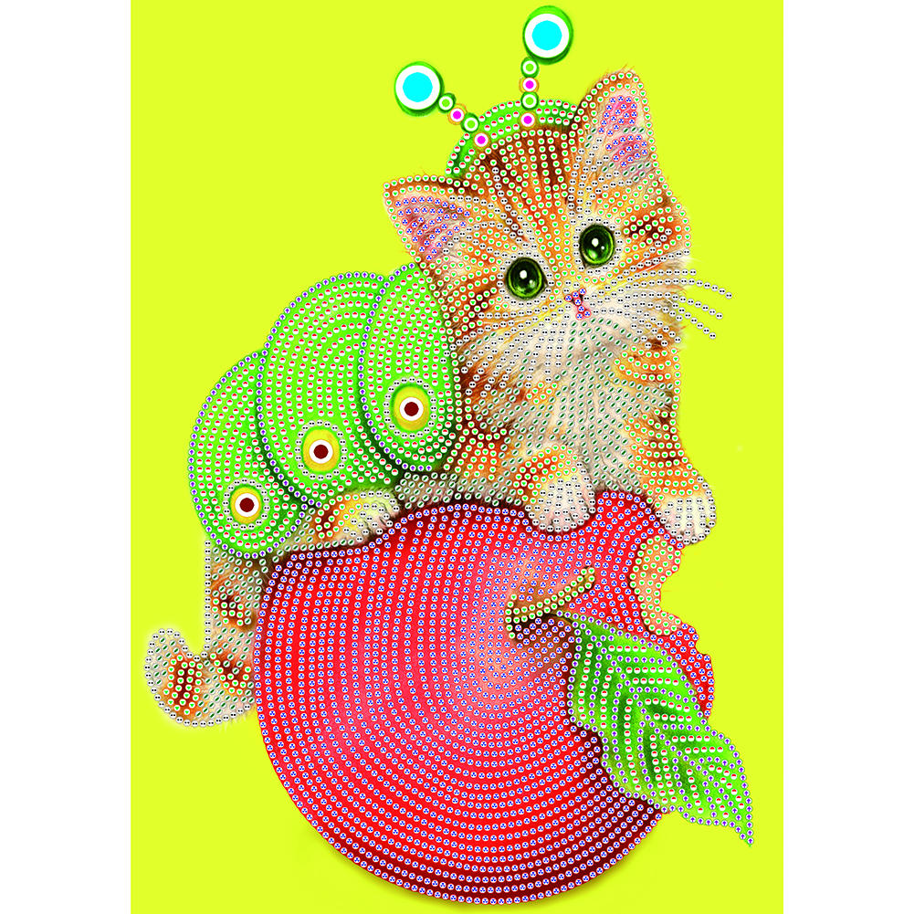 

Little Cat - Special Shaped Diamond Painting - 30*40CM, 501 Original