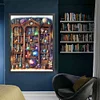 Planetary Bookshelf-11CT Stamped Cross Stitch 50*65cm/19.69*25.59in(Big Size)