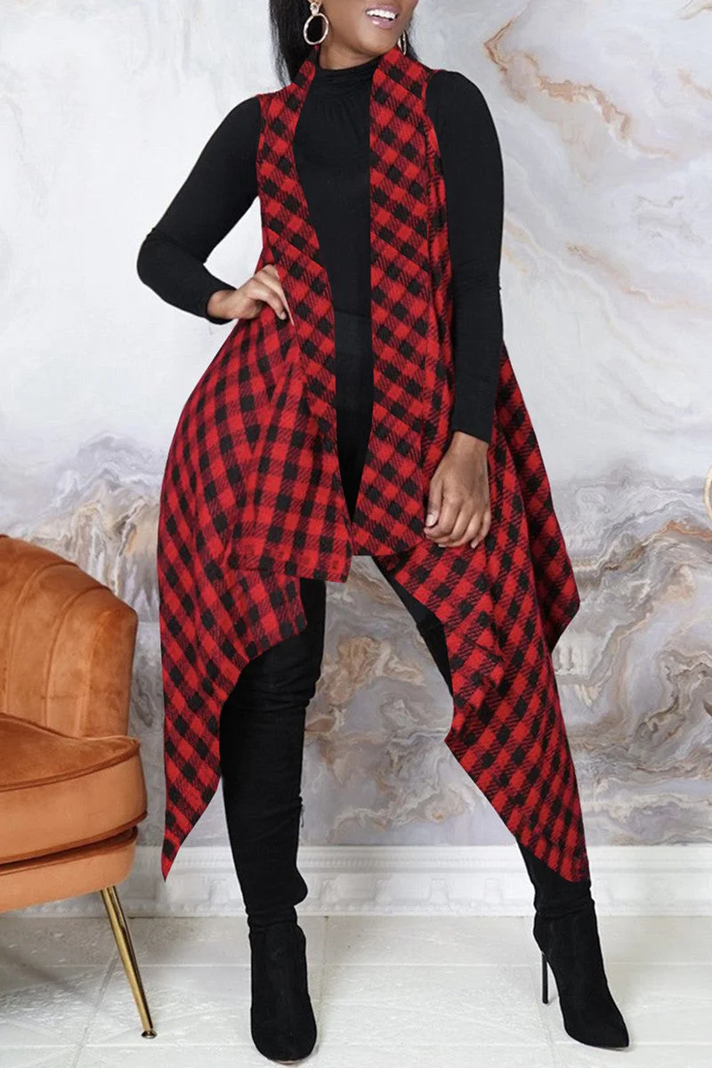 Fashion Casual Letter Print Asymmetrical Turndown Collar Outerwear