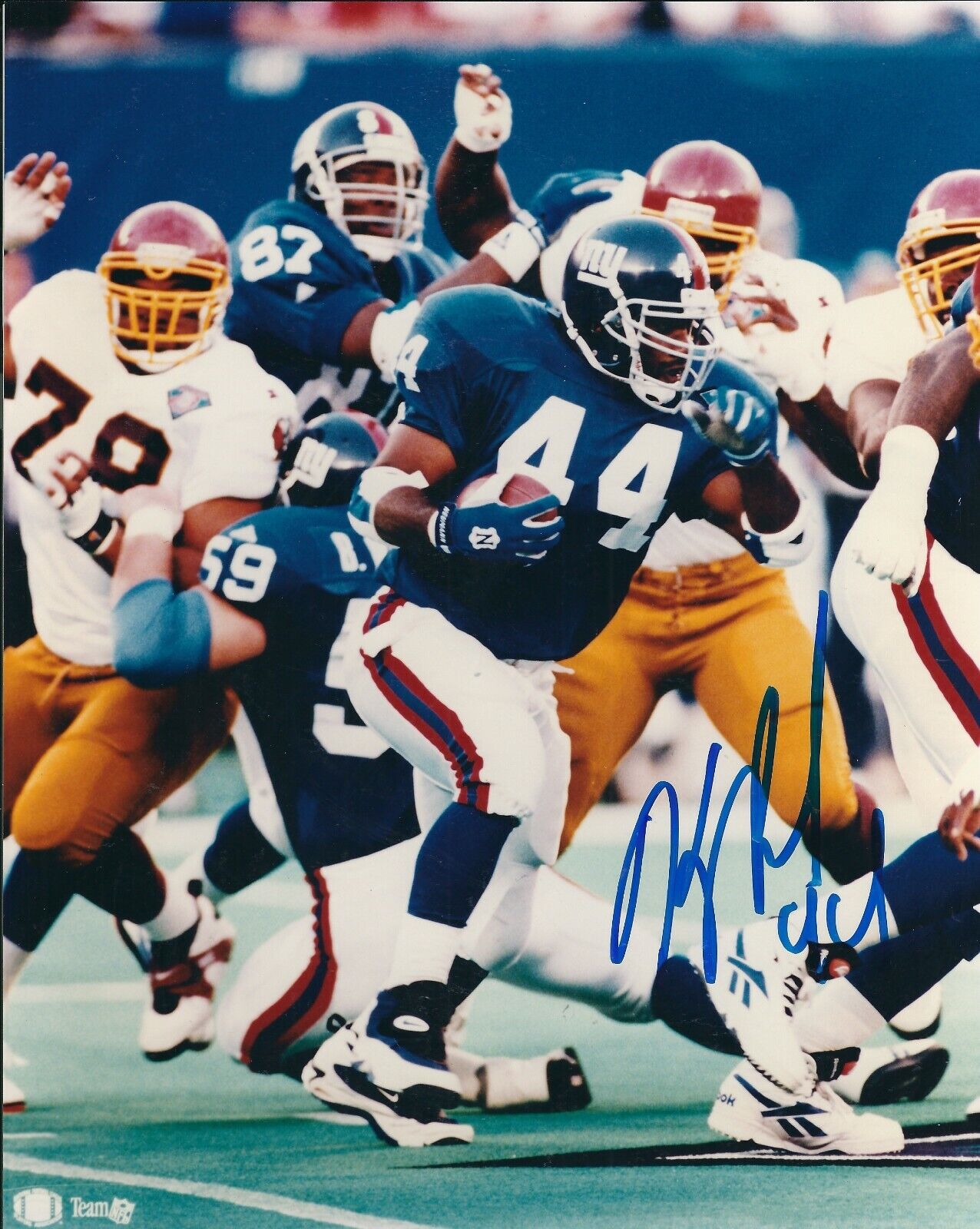 Signed 8x10 KENYON RASHEED New York Giants Autographed Photo Poster painting - w/ COA