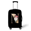Stretch Printed Suitcase Cover Washable Luggage Protector Fits 18-32 Inch Luggage Letter pattern