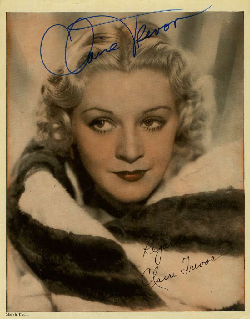 Claire Trevor Signed Psa/dna Certified 8x10 Photo Poster painting Authenticated Autograph