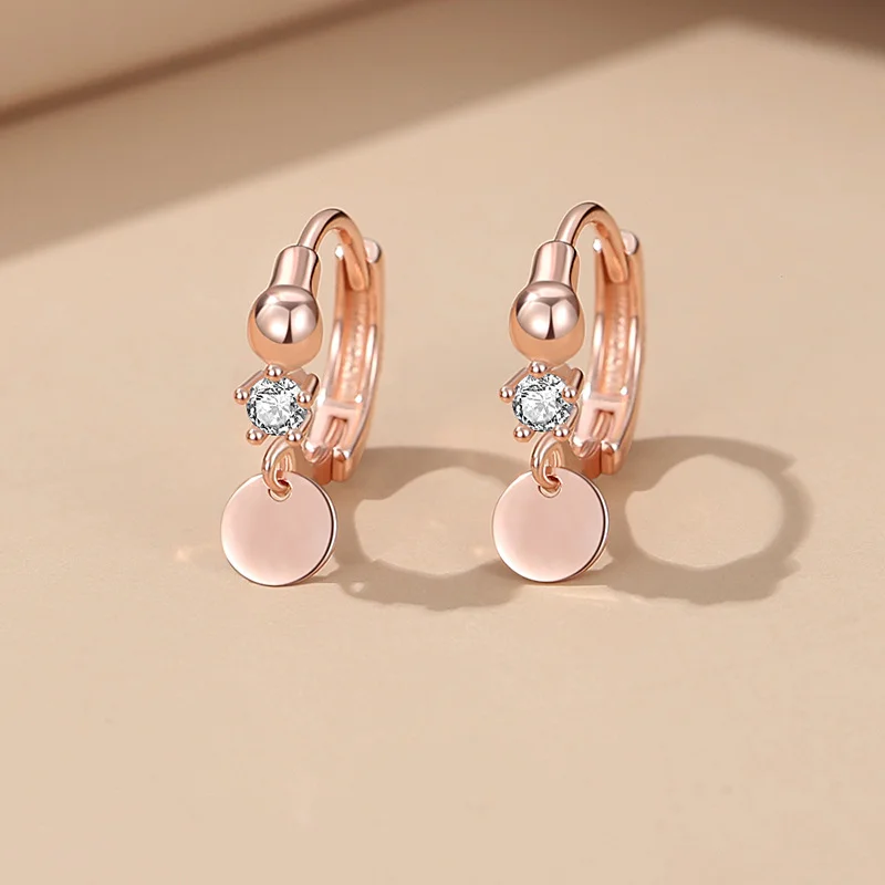Crystal Hoops Earrings