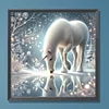 Diamond Painting-5D Full Round Drill Winter Unicorn