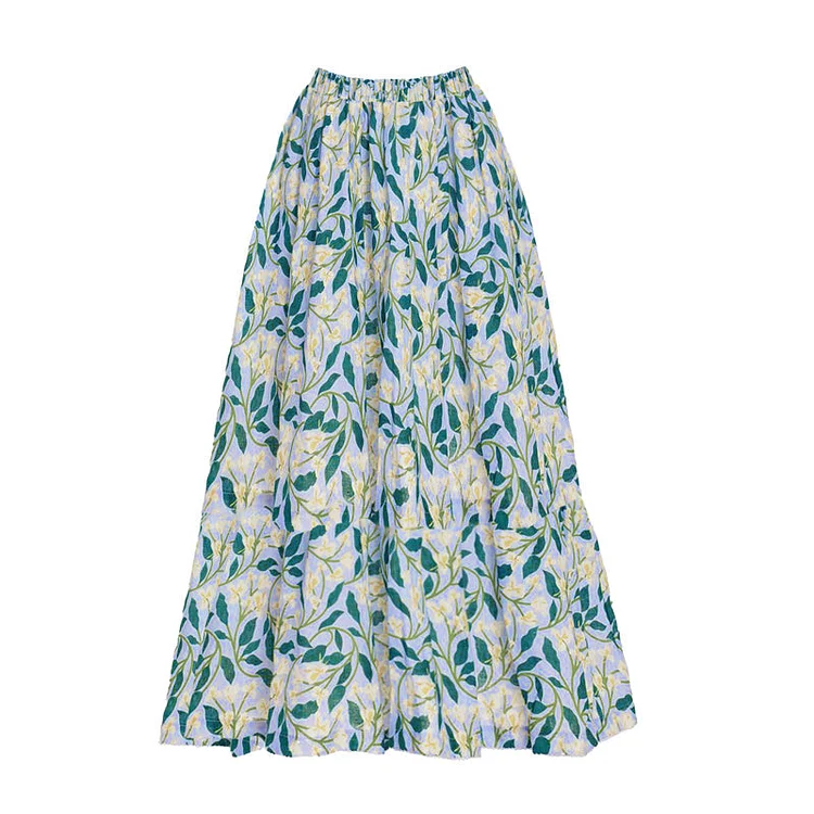 Blue Fiori di Limone Printed One Piece Swimsuit and Cover Up Flaxmaker