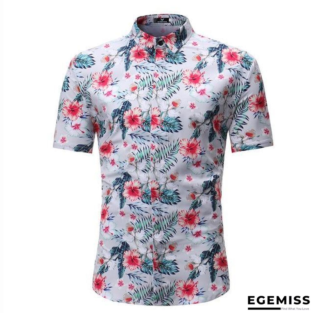 Men Fashion Style Short Sleeve Hawaiian Shirt | EGEMISS