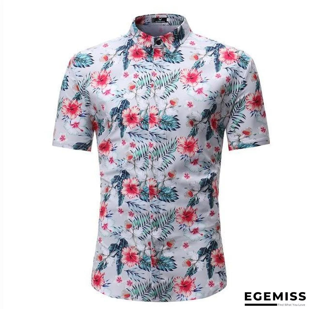 Men Fashion Style Short Sleeve Hawaiian Shirt | EGEMISS