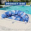 Inflatable Pool Lounger with Backrest Lounge Chair for Relaxing Swimming Party