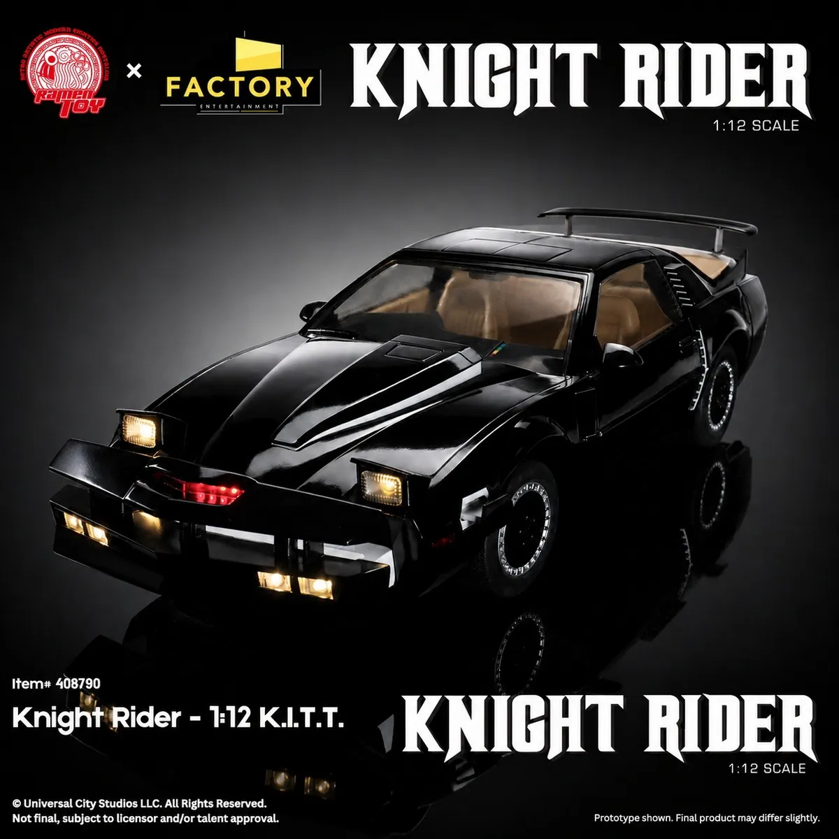 Ramen Toy - Knight Rider K.I.T.T. X Michael Knight 1/12 Scale Set