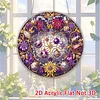 Jewelry DIY Diamond Painting Hanging Pendants Acrylic Crafts Kit for Home Wall Decor