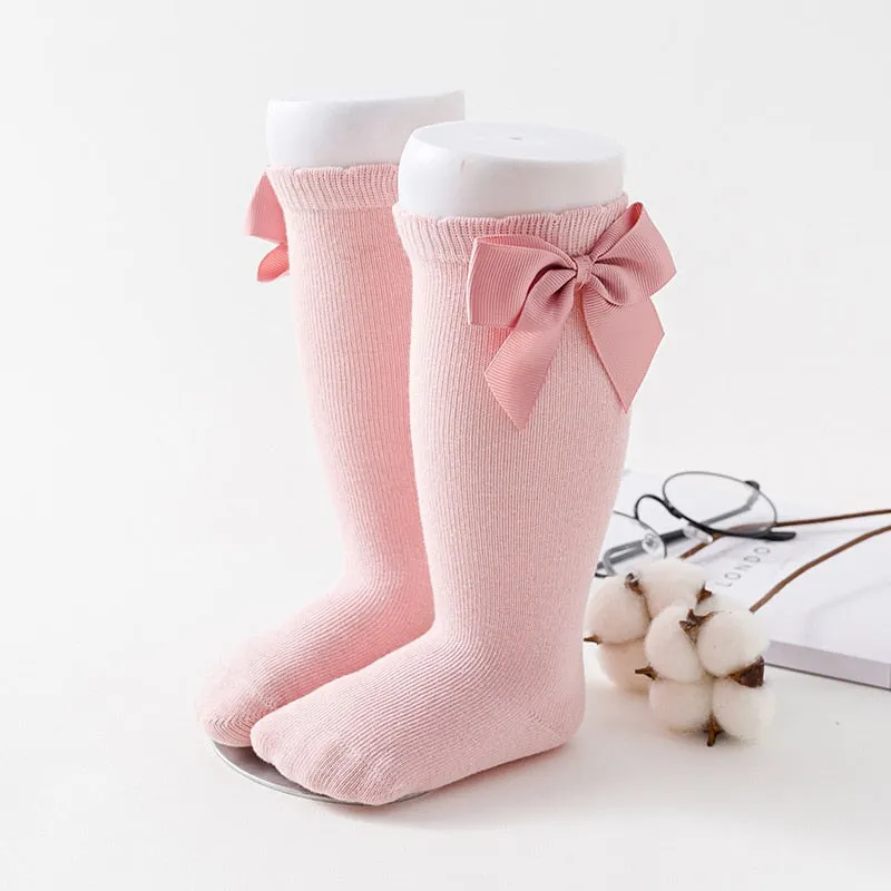 Bear Leader Baby Girls Socks 2022 New Fashion Autumn Winter Toddler Bowtie Socks Kids Casual Baby Clothing Infant Accessories