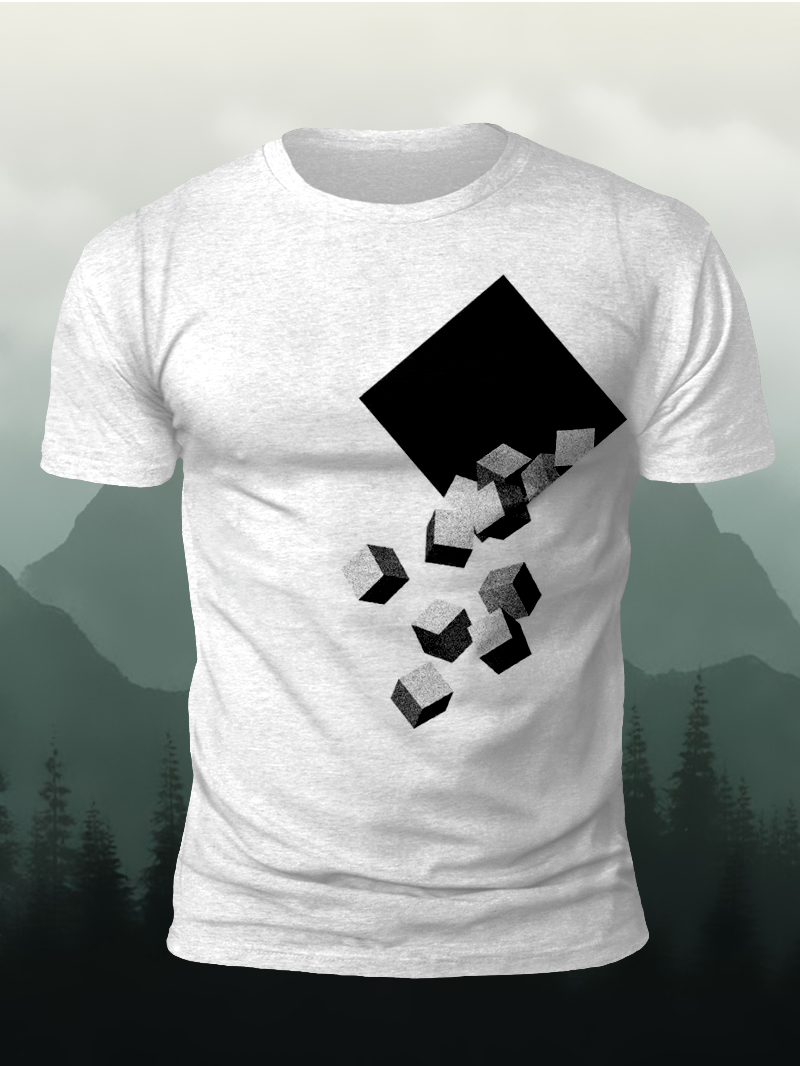 Geometric Pattern Men's T-shirt