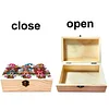 5D DIY Diamond Painting Handmade Wood Storage Box Crystal Storage Case (Girl)