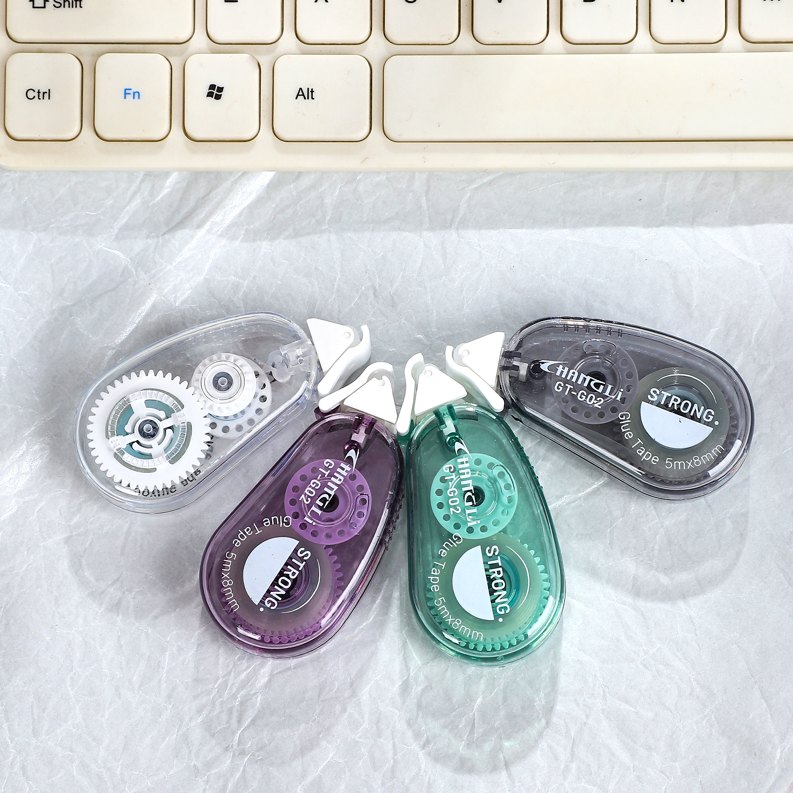 양면 테이프 - 작은 투명 도트 접착제