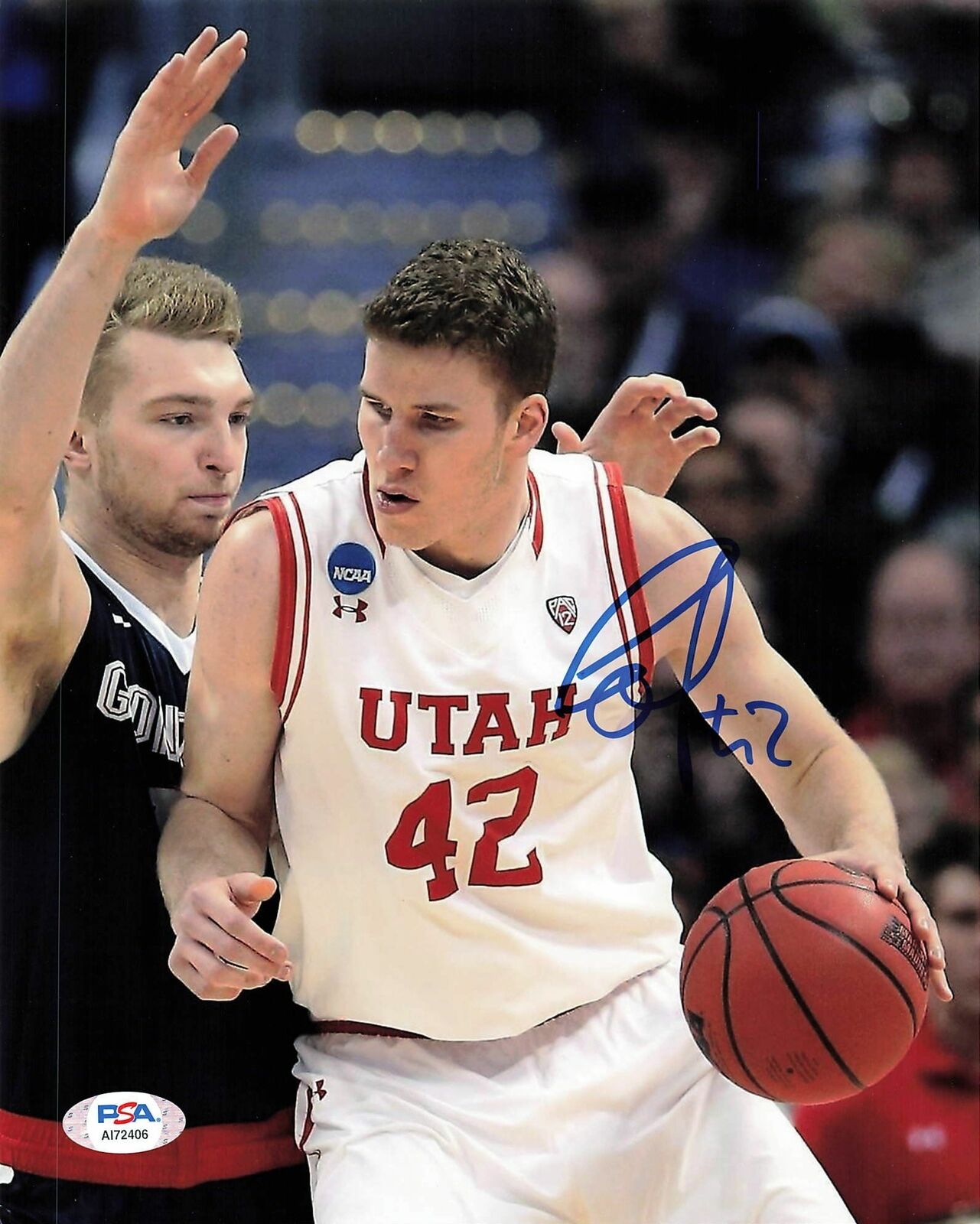 Jakob Poeltl signed 8x10 Photo Poster painting PSA/DNA Utah Utes Autographed