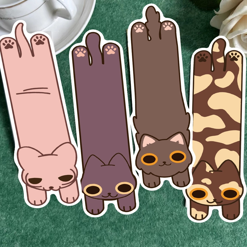 30 Sheets Per Bag Dog Cat Learning White Cardboard Cute Bookmark