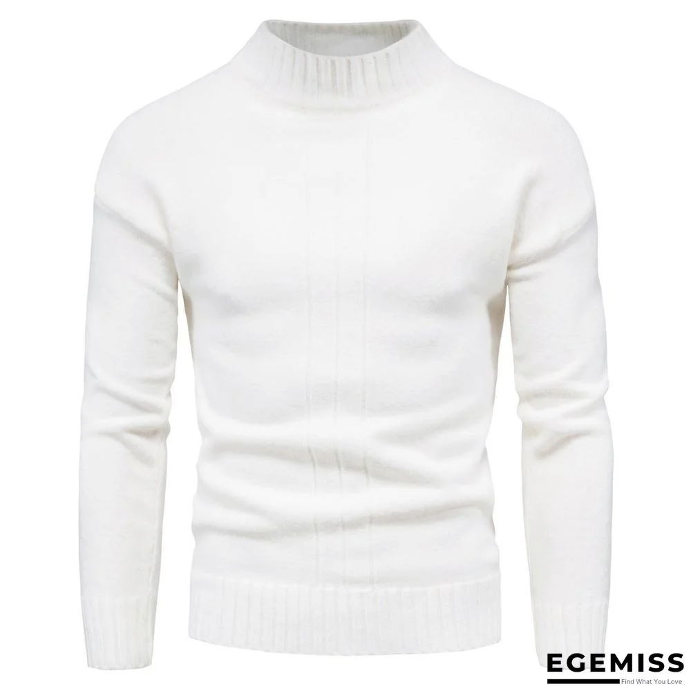 Half High Collar Casual Long Sleeve Men's Sweater | EGEMISS