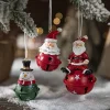 Cute Christmas Tree Snowman Elk Hanging Bells