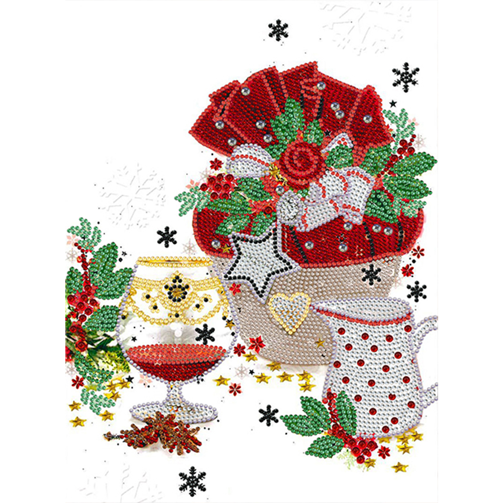 

Christmas Atmosphere - Special Shaped Diamond Painting - 30*40CM, 501 Original