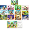 2027-2028 Two-Year Diamond Painting Calendar Kit, 13 Exquisite Multicolor Butterfly And Floral Illustrations, Large Size Desk Calendar, Mosaic Art Coil-Bound Desktop Planner