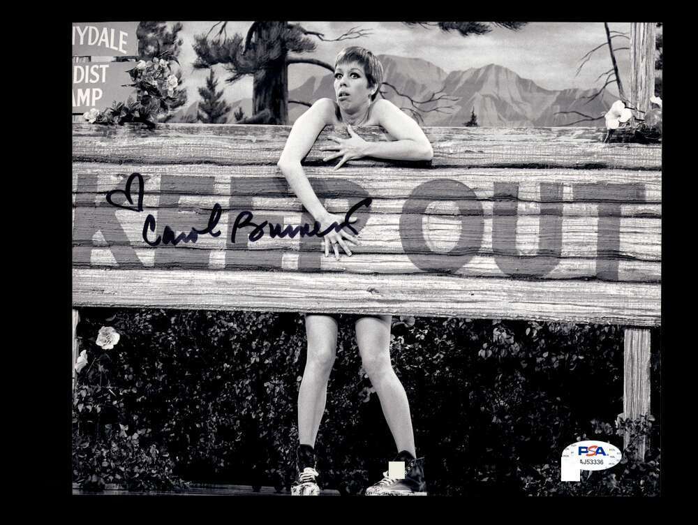 Carol Burnett PSA DNA Coa Signed 8x10 Photo Poster painting Autograph