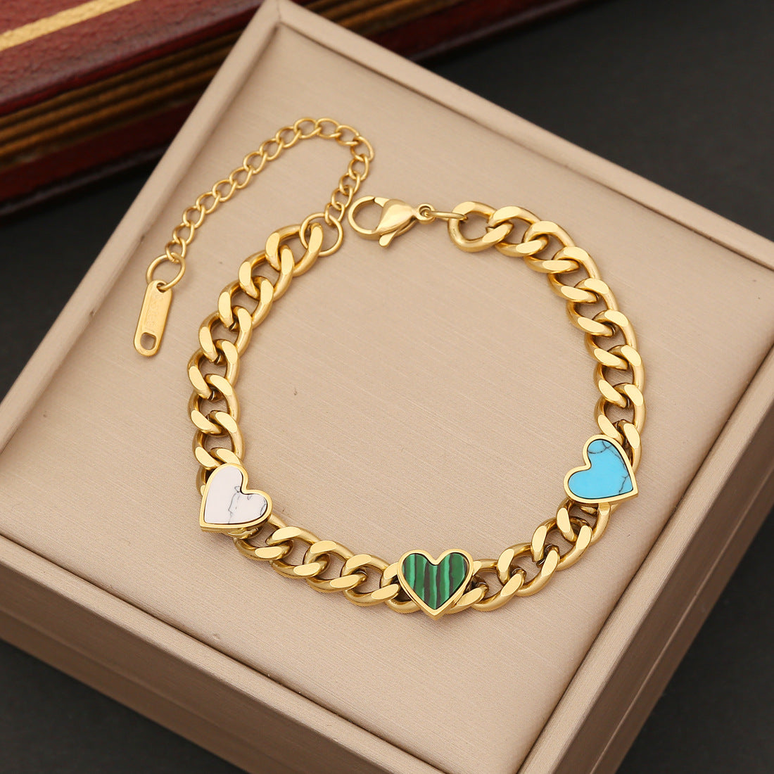 Women Fashion Heart Star Stainless Steel Electroplating Bracelets