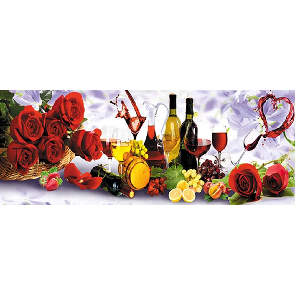 Rose Wine - Partial Drill - Special Diamond Painting