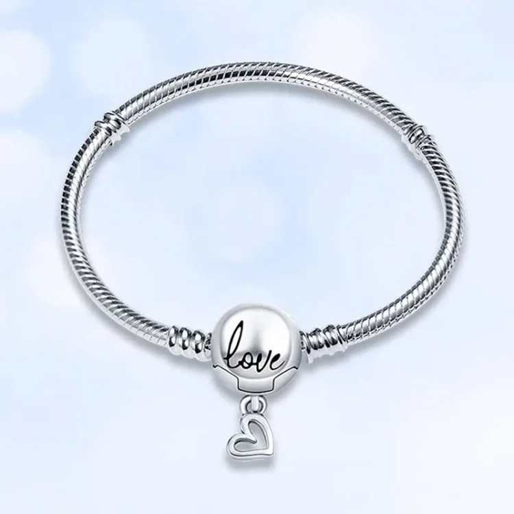 For Daughter - S925 I’ll Always Be With You Love Snake Bone Chain Bracelet