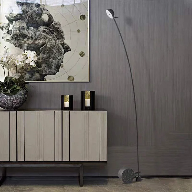 Salgado Floor Lamp, Marble & Metal