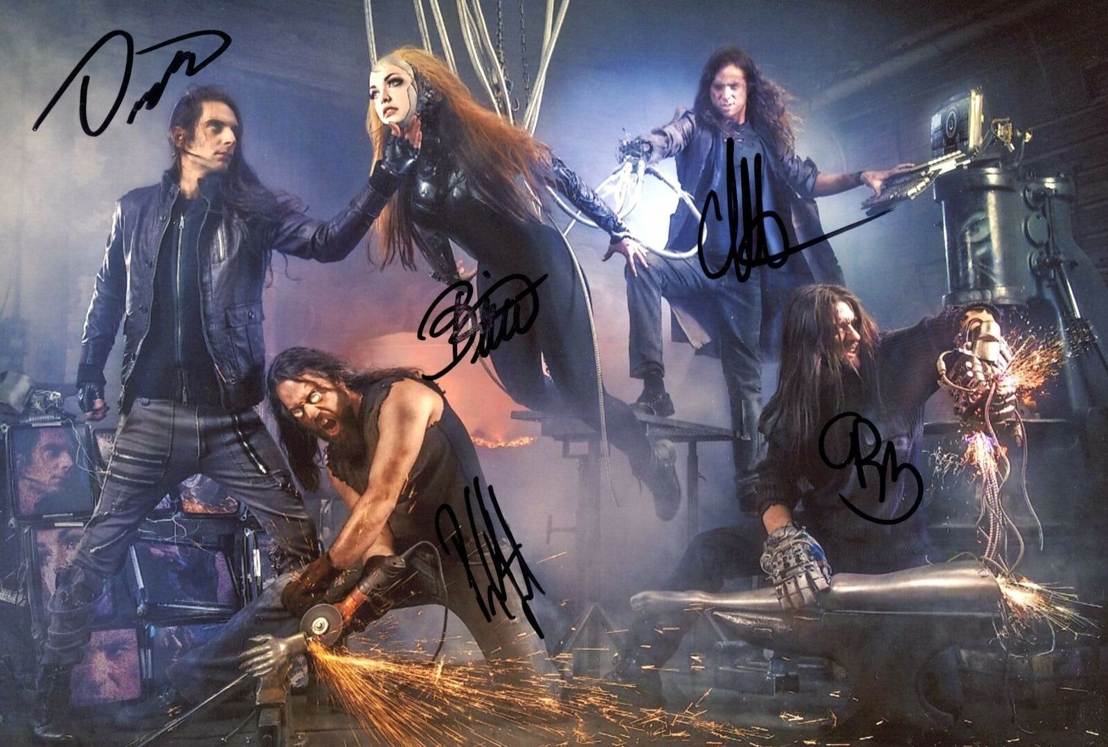 The Agonist DEATH METAL BAND autographs, In-Person signed Photo Poster painting